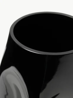 Westwing Collection Mundgeblasene Glas-Vase Obsidian, H 26 cm