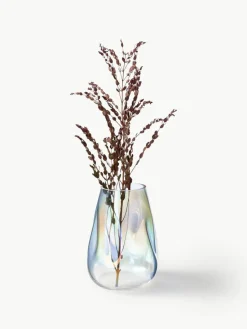 Westwing Collection Mundgeblasene Glas-Vase Rainbow, H 26 cm