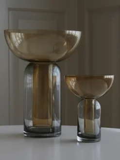 Aytm Mundgeblasene Glas-Vase Torus, H 33 cm