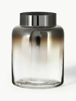 Westwing Collection Mundgeblasene Glas-Vase Uma, H 20 cm
