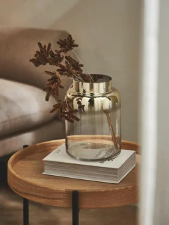 Westwing Collection Mundgeblasene Glas-Vase Uma, H 20 cm