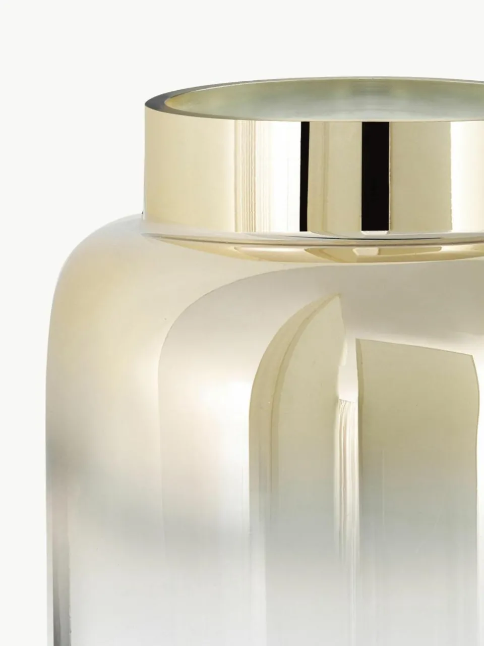 Westwing Collection Mundgeblasene Glas-Vase Uma, H 20 cm
