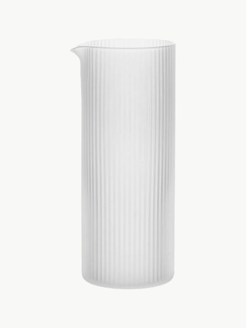 ferm LIVING Mundgeblasene Karaffe Ripple mit Rillenrelief, 400 ml