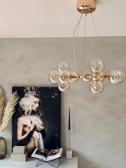 By Rydens Mundgeblasene LED-Pendelleuchte Splendor