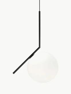 Flos Mundgeblasene Pendelleuchte IC Lights, H 70 cm