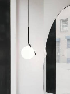 Flos Mundgeblasene Pendelleuchte IC Lights, H 70 cm