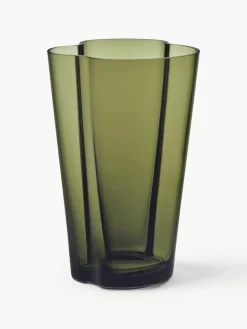 iittala Mundgeblasene Vase Alvar Aalto, H 22 cm