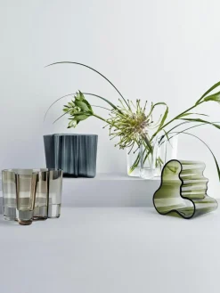 iittala Mundgeblasene Vase Alvar Aalto, H 16 cm