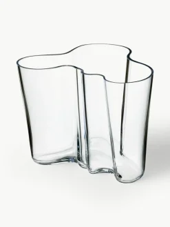 iittala Mundgeblasene Vase Alvar Aalto, H 16 cm