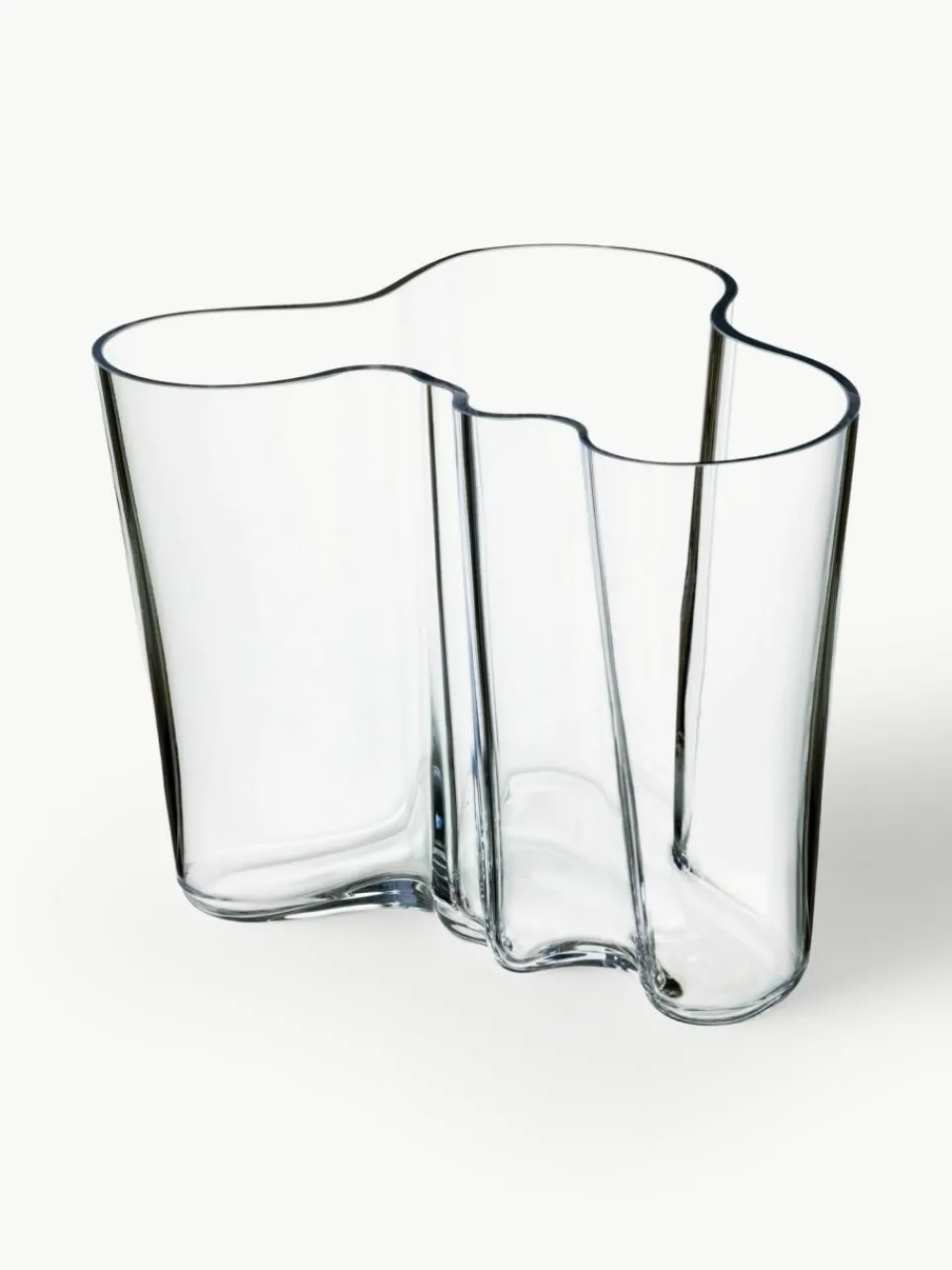 iittala Mundgeblasene Vase Alvar Aalto, H 16 cm