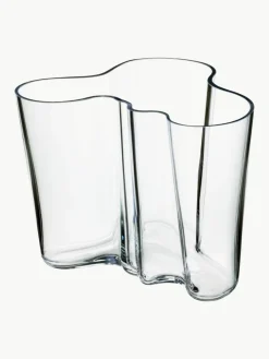 iittala Mundgeblasene Vase Alvar Aalto, H 16 cm