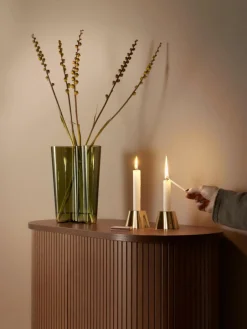 iittala Mundgeblasene Vase Alvar Aalto, H 25 cm