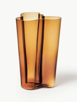 iittala Mundgeblasene Vase Alvar Aalto, H 25 cm