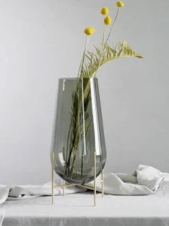 Audo Copenhagen Mundgeblasene Vase Échasse, H 44 cm