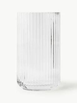 Lyngby Porcelaen Mundgeblasene Vase Lyngby, H 25 cm