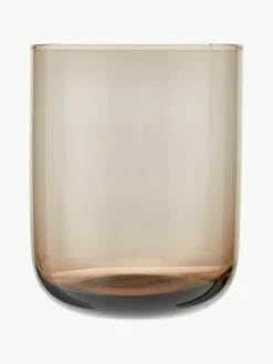 Bitossi Home Mundgeblasene Wassergläser Diseguale in unterschiedlichen Farben und Formen, 6er-Set
