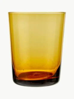 Bitossi Home Mundgeblasene Wassergläser Diseguale in unterschiedlichen Farben und Formen, 6er-Set