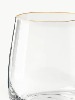 Westwing Collection Mundgeblasene Wassergläser Ellery, 4 Stück