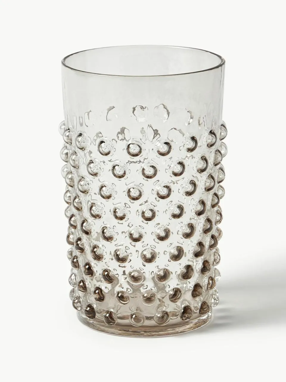 Anna von Lipa Mundgeblasene Wassergläser Hobnail, 6 Stück
