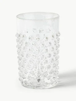 Anna von Lipa Mundgeblasene Wassergläser Hobnail, 6 Stück
