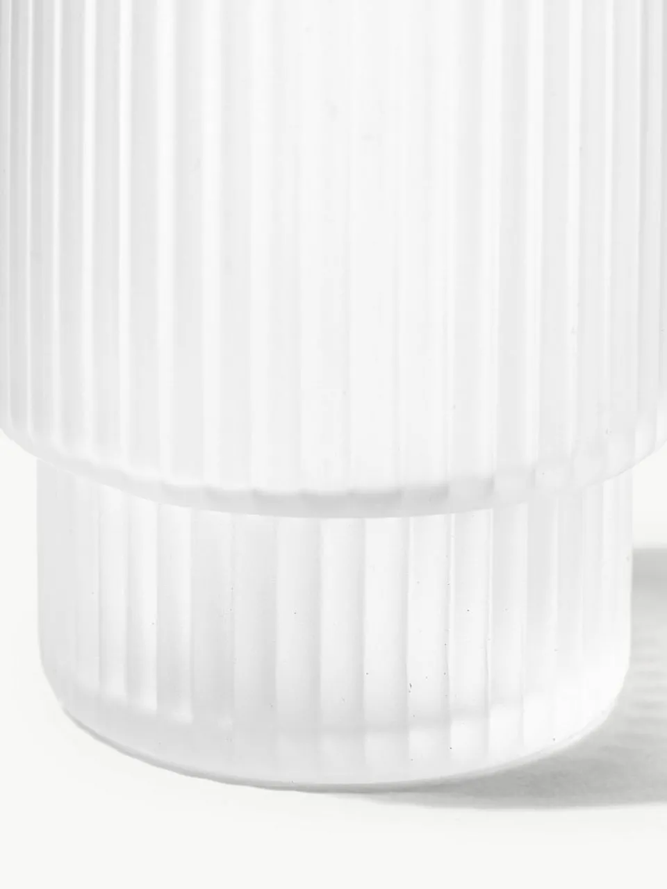 ferm LIVING Mundgeblasene Wassergläser Ripple mit Rillenrelief, 4er-Set