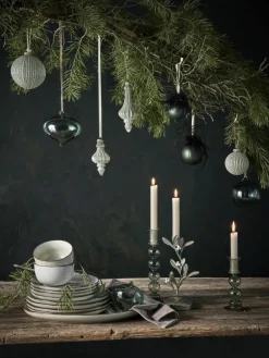 Lene Bjerre Mundgeblasene Weihnachtskugeln Clarisse, 6 Stück