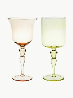 Bitossi Home Mundgeblasene Weingläser Diseguale, 6er-Set