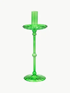 Anna + Nina Mundgeblasener Kerzenhalter Carousel aus Borosilikatglas