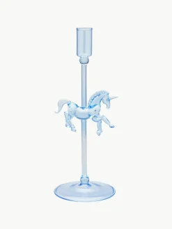 Anna + Nina Mundgeblasener Kerzenhalter Pegasus aus Borosilikatglas