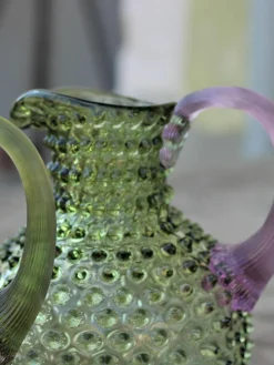 Anna von Lipa Mundgeblasener Krug Hobnail, 2 L