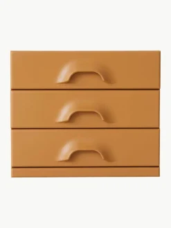 HKLIVING Nachttisch Ginger Orange mit Schubladen