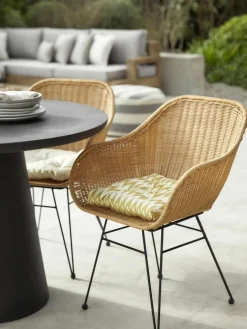 Westwing Collection Outdoor-Sitzkissen Maillot mit Ikat Muster