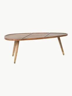 Dutchbone Ovale Couchtische Sham aus Sheeshamholz, 2er-Set