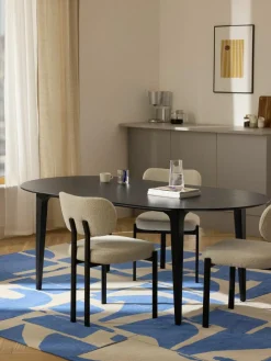 Westwing Collection Ovaler Esstisch Archie aus massivem Mangoholz, 200 x 100 cm