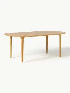 Westwing Collection Ovaler Esstisch Archie aus Eichenholz, 200 x 100 cm
