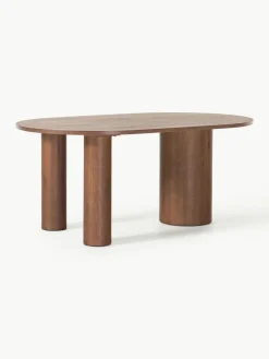 Westwing Collection Ovaler Esstisch Dunia aus Eichenholz, 180 x 110 cm