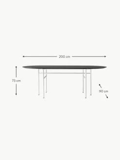 Audo Copenhagen Ovaler Esstisch Snaregade, 210 x 95 cm