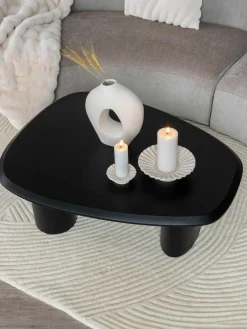 Westwing Ovaler Holz-Couchtisch Tirano