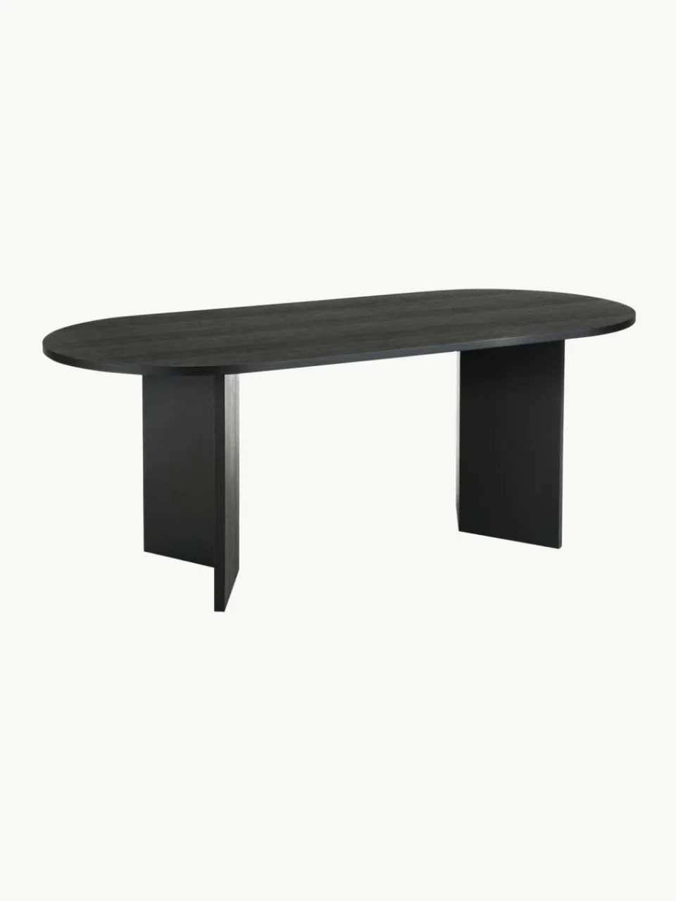 Westwing Collection Ovaler Holz-Esstisch Toni, 200 x 90 cm