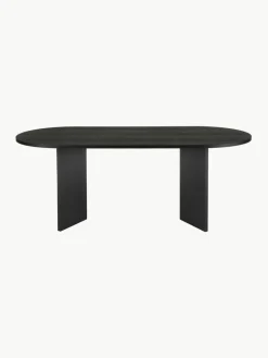 Westwing Collection Ovaler Holz-Esstisch Toni, 200 x 90 cm
