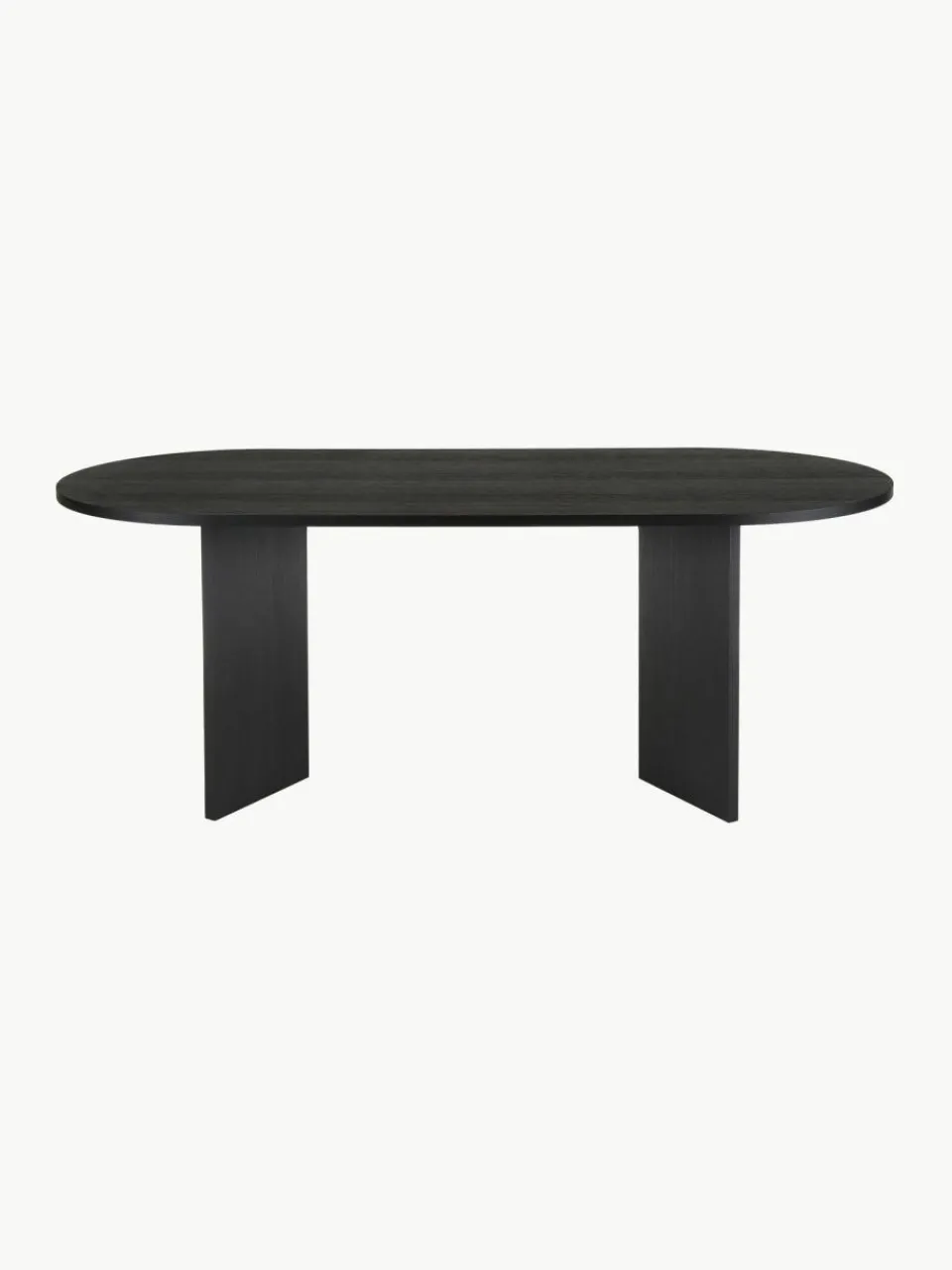 Westwing Collection Ovaler Holz-Esstisch Toni, 200 x 90 cm