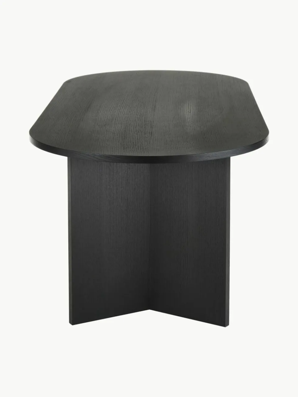 Westwing Collection Ovaler Holz-Esstisch Toni, 200 x 90 cm