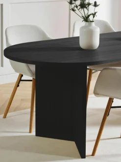 Westwing Collection Ovaler Holz-Esstisch Toni, 200 x 90 cm