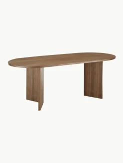 Westwing Collection Ovaler Holz-Esstisch Toni, 200 x 90 cm