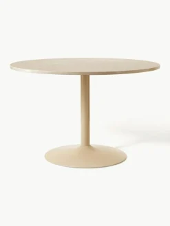 Westwing Collection Ovaler Marmor-Esstisch Miley, 120 x 90 cm