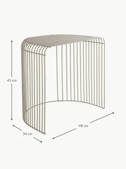 Aytm Ovaler Metall-Beistelltisch Curva
