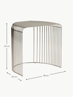 Aytm Ovaler Metall-Beistelltisch Curva