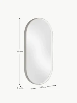Vanita&Casa Ovaler Wandspiegel Avior mit LED-Beleuchtung