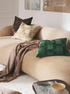 Westwing Collection Patchwork-Kissenhülle Bastien aus Samt