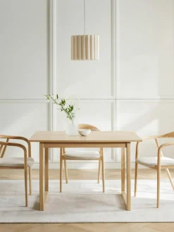 Westwing Collection Pendelleuchte Lucina aus Leinen